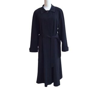 Gallery Black Long Belted Coat